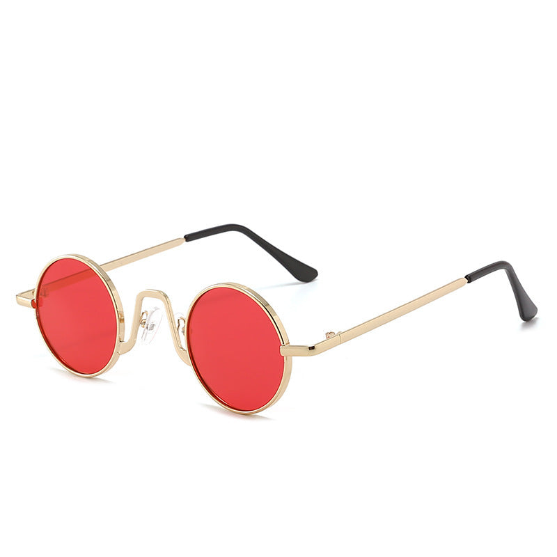 Retro Hip Hop Sunglasses Small Frame Round