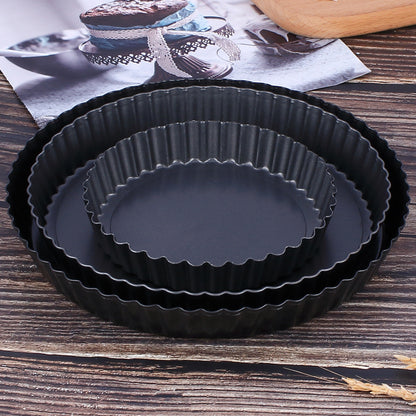 Non-stick carbon steel round pizza pan