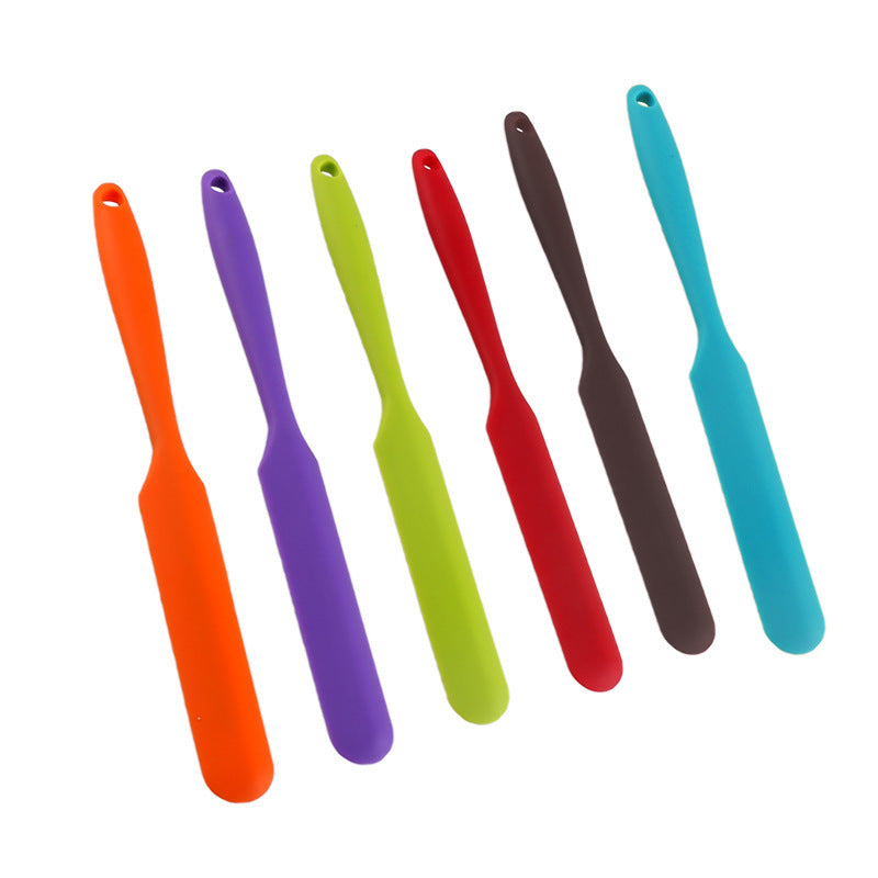 Baking Utensils, High Temperature Baking Silicone Tools, One-Piece Knife-Shaped Cake Cream Jam Spatula Wholesale