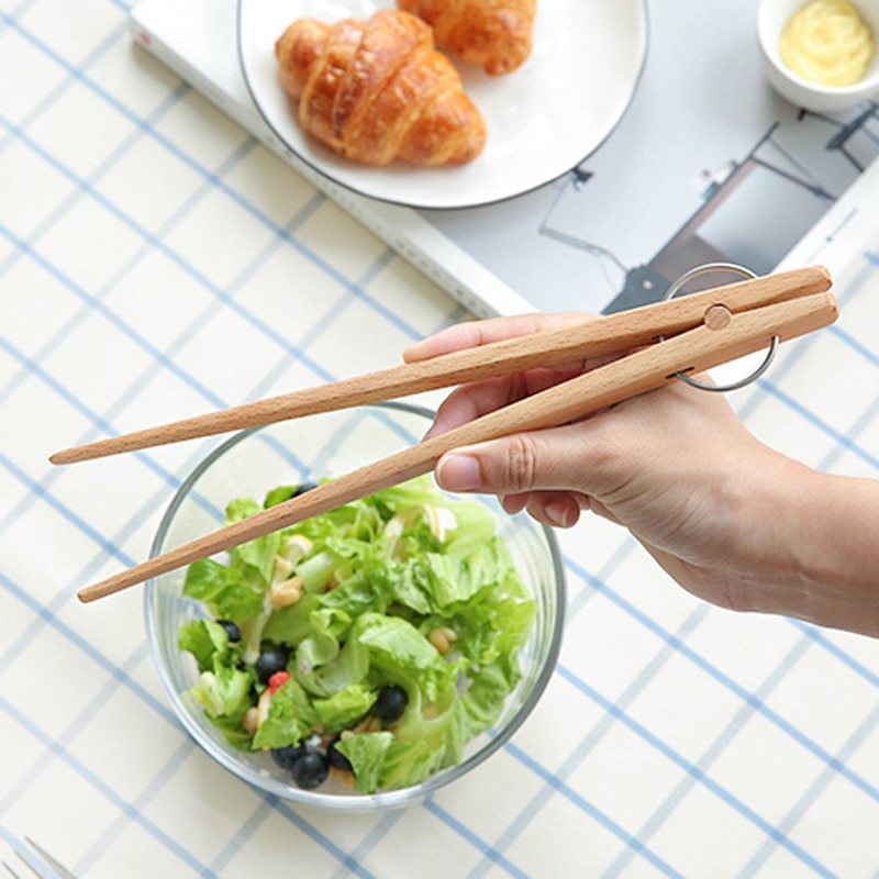 Wooden Kitchen Tongs