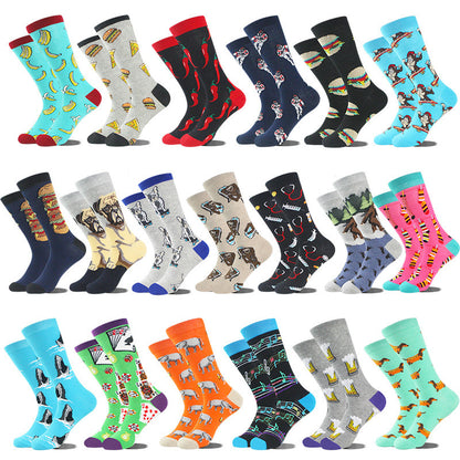 Fashion Volcano Astronaut Beer Multi-pattern Cotton Socks