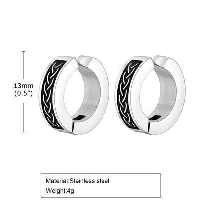 Jewelry Stainless Steel Corrosion Ear Clip Earrings