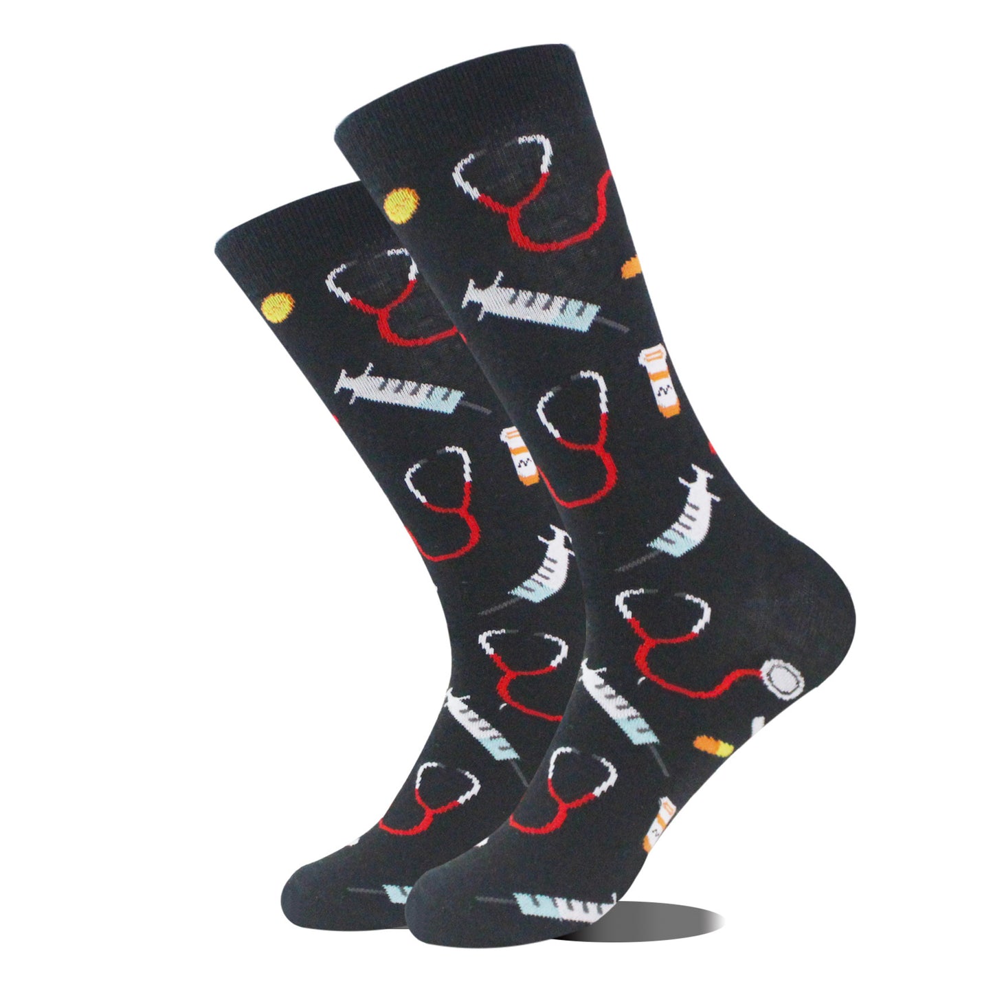 Fashion Volcano Astronaut Beer Multi-pattern Cotton Socks