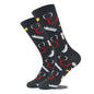 Fashion Volcano Astronaut Beer Multi-pattern Cotton Socks