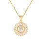 Diamond Crystal Candy 26-letter Double-layer Necklace