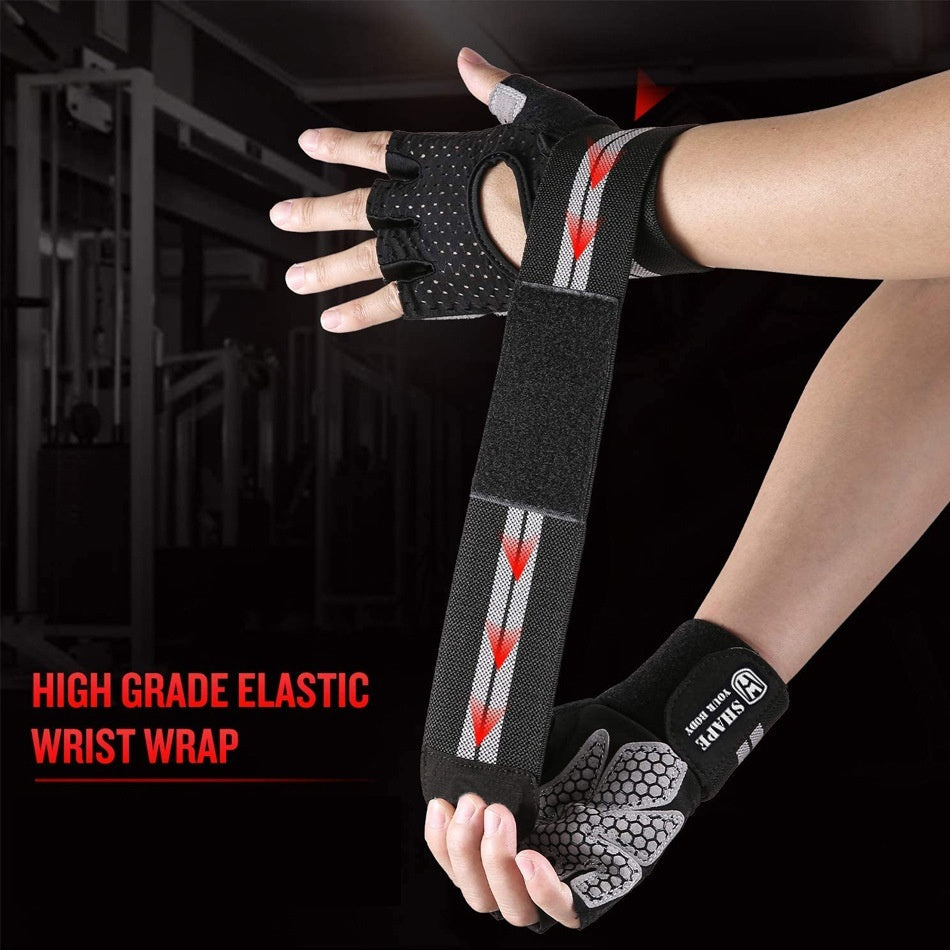 Fitness Gloves Weightlifting For Men And Women Half Finger Sports Anti-slip