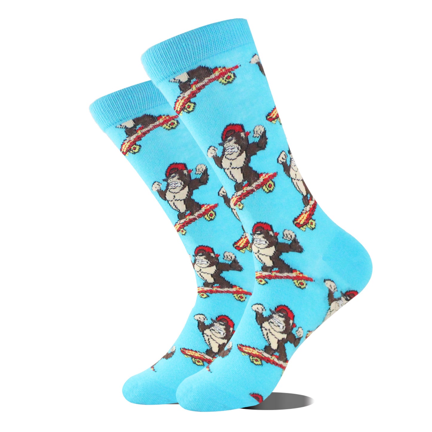 Fashion Volcano Astronaut Beer Multi-pattern Cotton Socks