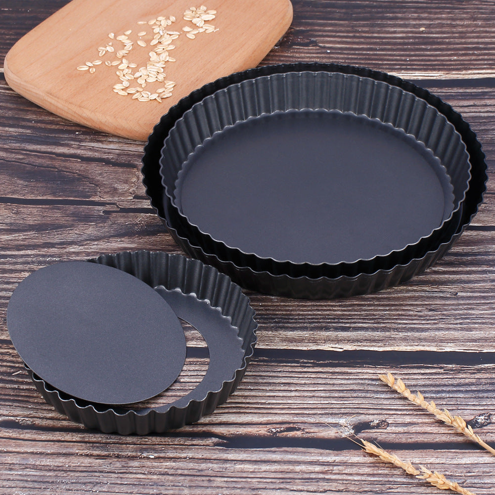 Non-stick carbon steel round pizza pan