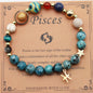 Eight Planets 12 Constellation Bracelet Natural Stone Hemp Stone