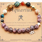 Eight Planets 12 Constellation Bracelet Natural Stone Hemp Stone