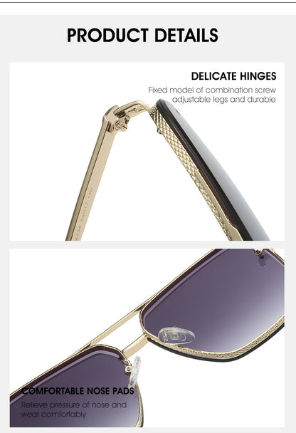 Men's Casual Fashion Metal Frame Sun Glasses