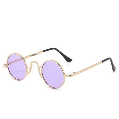 Retro Hip Hop Sunglasses Small Frame Round