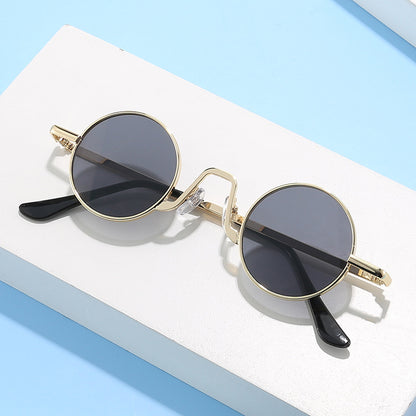 Retro Hip Hop Sunglasses Small Frame Round