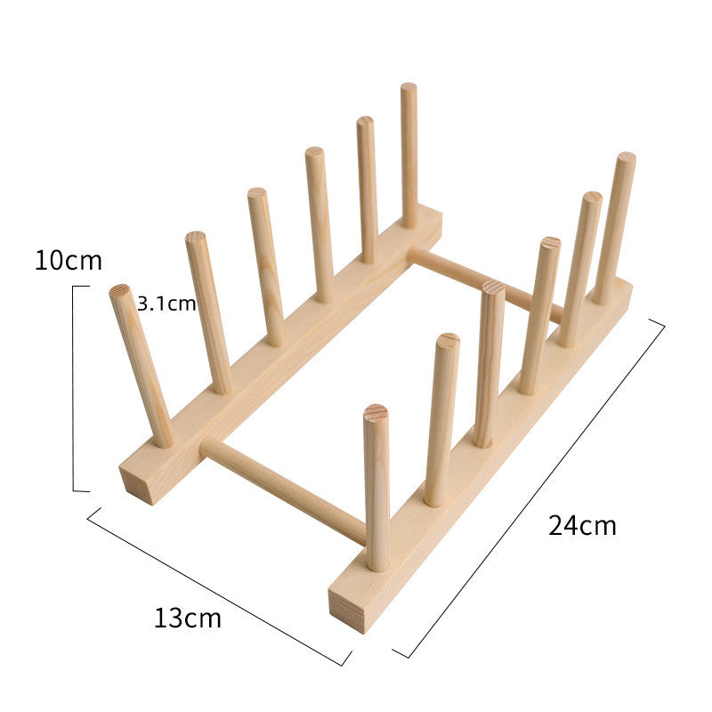 Wooden Draining Rack Kitchen Storage Rack