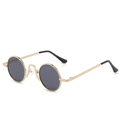 Retro Hip Hop Sunglasses Small Frame Round