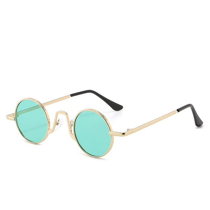 Retro Hip Hop Sunglasses Small Frame Round