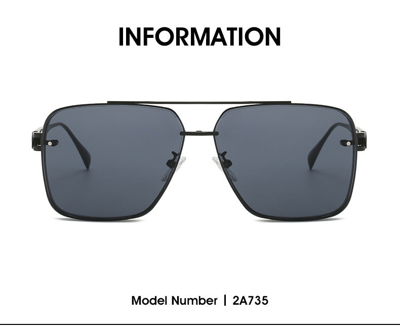 Men's Casual Fashion Metal Frame Sun Glasses