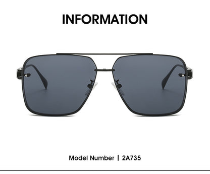Men's Casual Fashion Metal Frame Sun Glasses